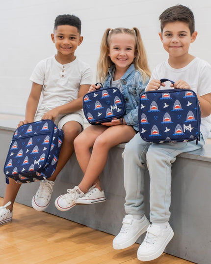 MONTII.CO Medium Insulated Lunch Bag - Sharks-1875027455488692225