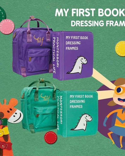 My First Book 2 | Busy Book | Dressing Frames Purple-1875027384168747008