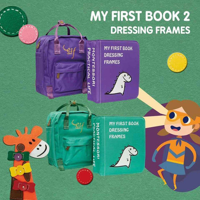 My First Book 2 | Busy Book | Dressing Frames Purple-1875027384168747008