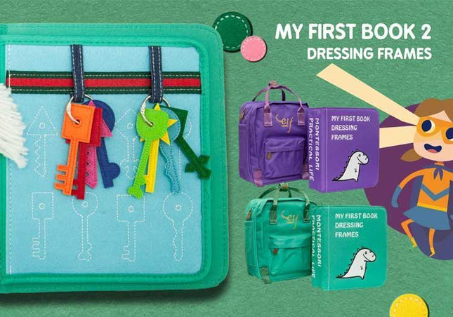 My First Book 2 | Busy Book | Dressing Frames Purple-1875027384168747012