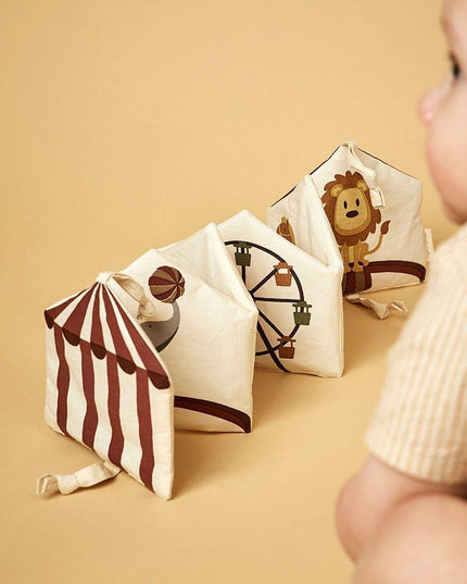 Nuuroo Kit Organic Fabric Book Creme Circus-1875027409904996354