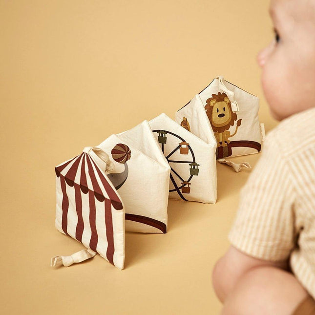Nuuroo Kit Organic Fabric Book Creme Circus-1875027409904996354