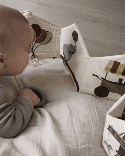 Nuuroo Kit Organic Fabric Book Creme Circus-1875027409904996355