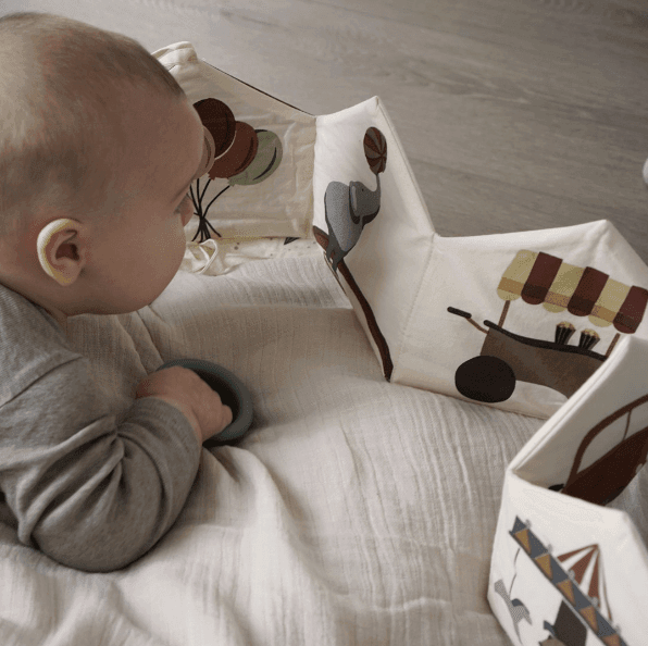 Nuuroo Kit Organic Fabric Book Creme Circus-1875027409904996355