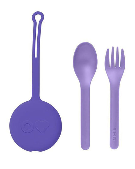 Omiebox Omiepod 3 PCE Cutlery Set Lilac-1875027550586146817