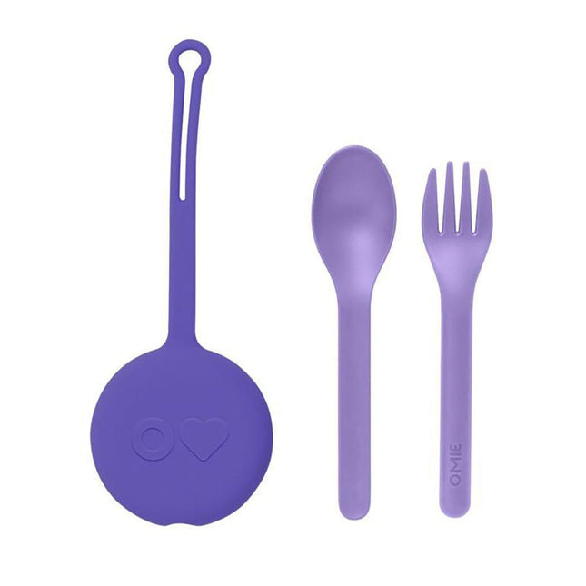 Omiebox Omiepod 3 PCE Cutlery Set Lilac-1875027550586146817