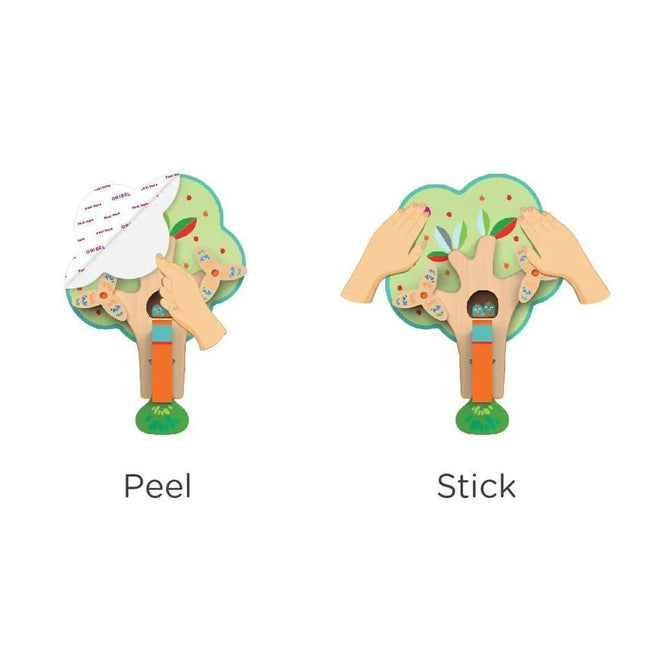 Oribel VertiPlay Wall Toy: Busy Woodpecker knocker-1875027552716853251