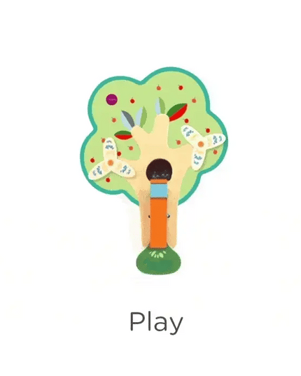 Oribel VertiPlay Wall Toy: Busy Woodpecker knocker-1875027552716853252