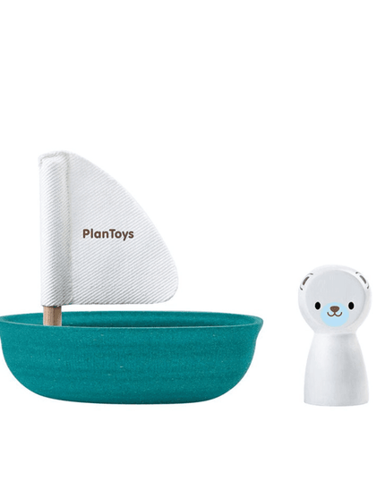 Plan Toys Sailing Boat - Polar Bear-1875027481602428928