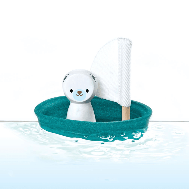 Plan Toys Sailing Boat - Polar Bear-1875027481602428929