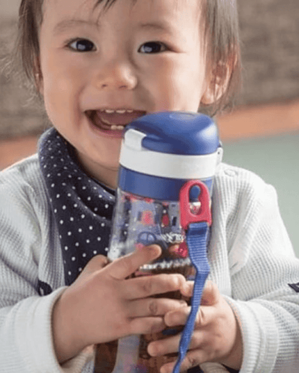 Richell Aqulea bottle With Extra Cap 450ml Straw S7-1875027530004697088