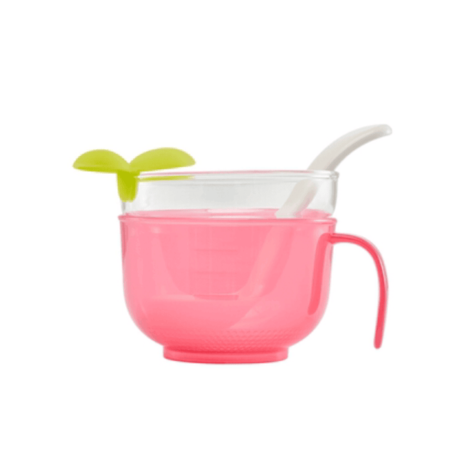 Richell Porridge Maker E, For Use with Rice Cookers Pink-1875027425704939520