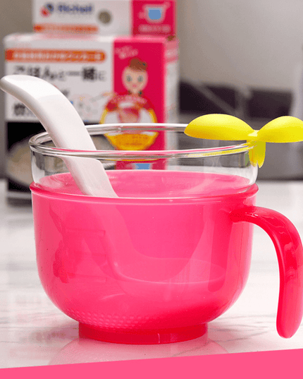 Richell Porridge Maker E, For Use with Rice Cookers Pink-1875027425704939521