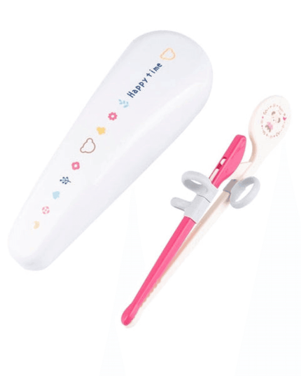 Richell Richell Training Chopsticks with Case Pink-1875027507300929536