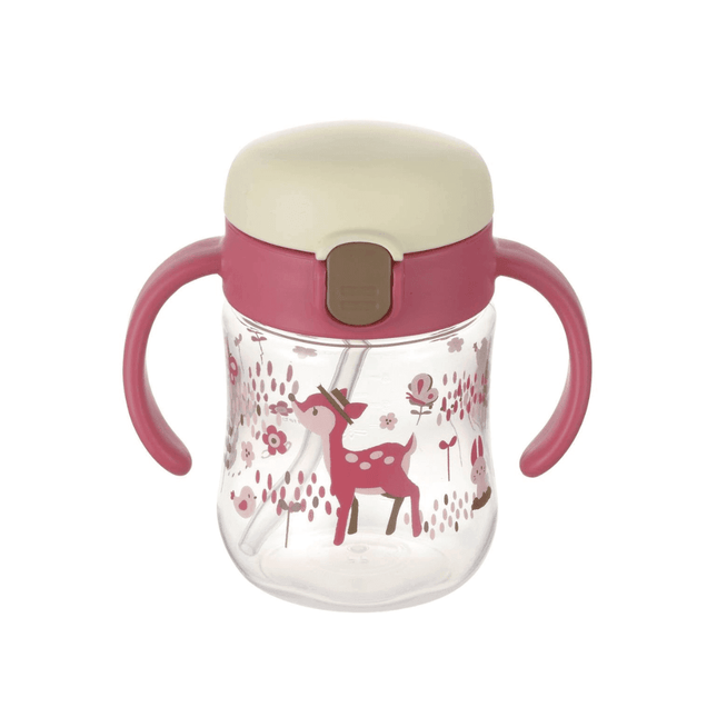 Richell Sippy Cup 200ml Pink Deer-1875027470865010688