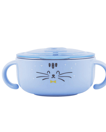 Richell Stainless Steel Bowl 370ml Blue-1875027420772438016