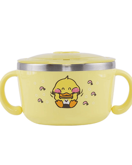 Richell Stainless Steel Bowl 480ml Yellow-1875027421258977280