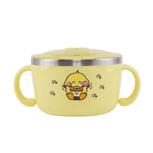 Richell Stainless Steel Bowl 480ml Yellow-1875027421258977280