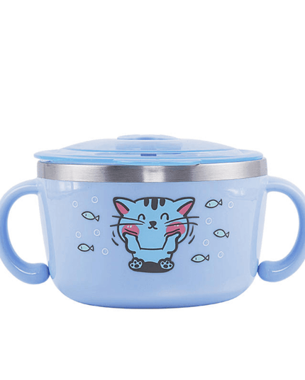 Richell Stainless Steel Bowl 480ml Blue-1875027462107303936