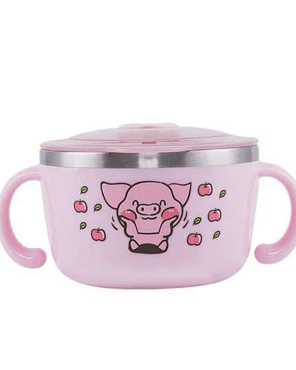 Richell Stainless Steel Bowl 480ml Pink-1875027462241521664