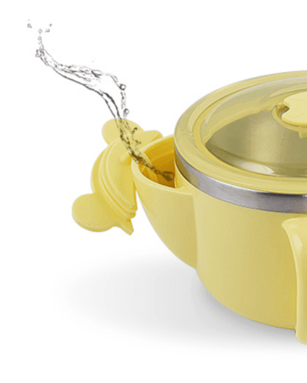 Richell Stainless Steel Bowl 480ml Yellow-1875027421258977281