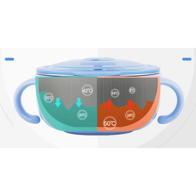 Richell Stainless Steel Bowl 480ml Blue-1875027462107303938