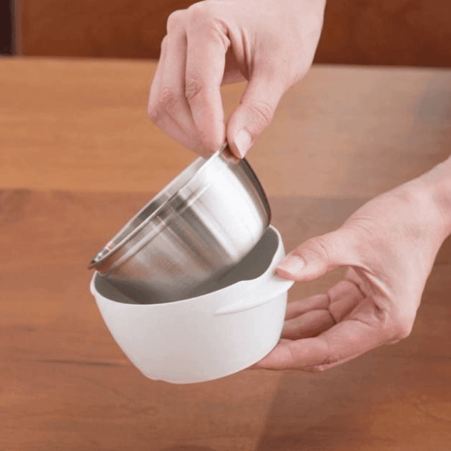 RICHELL TLI Stainless steel Feeding Set White-1875027405979127813