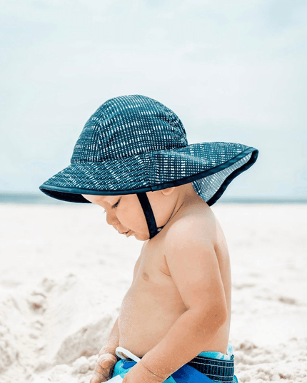 Sunday Afternoon Infant Sun Sprout Hat UPF50+ | Navy/White Stripe Baby (6-12mth)-1875027456746983425