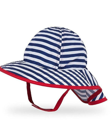 Sunday Afternoon Infant Sun Sprout Hat UPF50+ | Navy/White Stripe Baby (6-12mth)-1875027456746983424