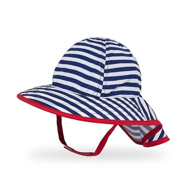 Sunday Afternoon Infant Sun Sprout Hat UPF50+ | Navy/White Stripe Baby (6-12mth)-1875027456746983424