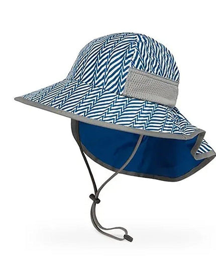 Sunday Afternoon Kids Play Hat UPF50+ | Blue Electric Stripe Small (6-24mth)-1875027430083792896