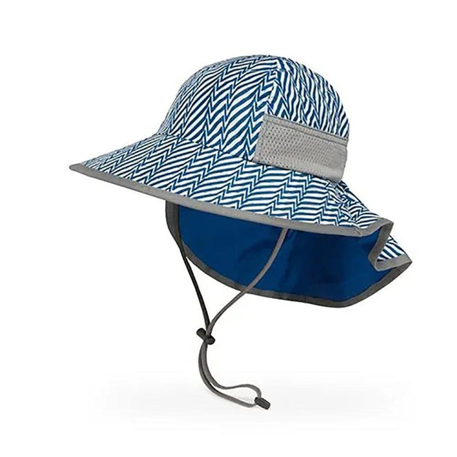 Sunday Afternoon Kids Play Hat UPF50+ | Blue Electric Stripe Small (6-24mth)-1875027430083792896