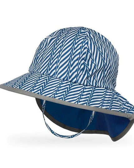 Sunday Afternoon Kids Play Hat UPF50+ | Blue Electric Stripe Medium (2-5yrs)-1875027430230593536
