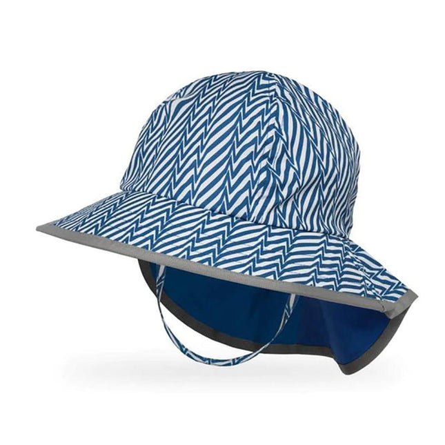 Sunday Afternoon Kids Play Hat UPF50+ | Blue Electric Stripe Medium (2-5yrs)-1875027430230593536