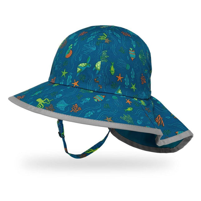 Sunday Afternoon Kids Play Hat UPF50+ | Ocean Life Large (5-12yrs)-1875027430901682176