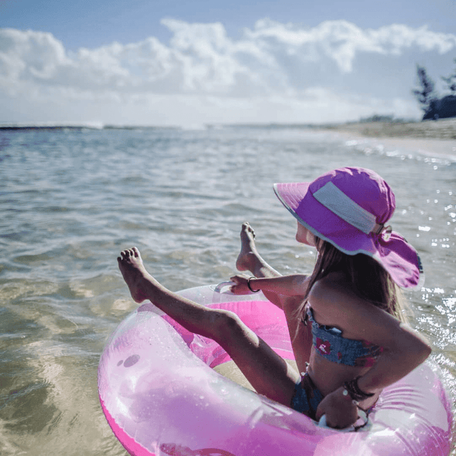 Sunday Afternoon Kids Play Hat UPF50+ | Pink Tropical Medium (2-5yrs)-1875027433330184193