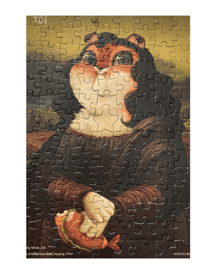 TOI Cat in Art Puzzle - Mona Lisa-1875027393484296194