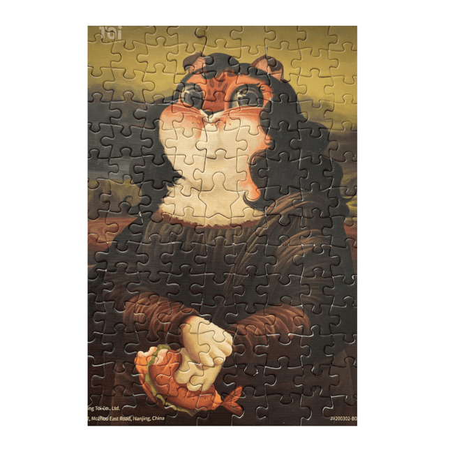 TOI Cat in Art Puzzle - Mona Lisa-1875027393484296194