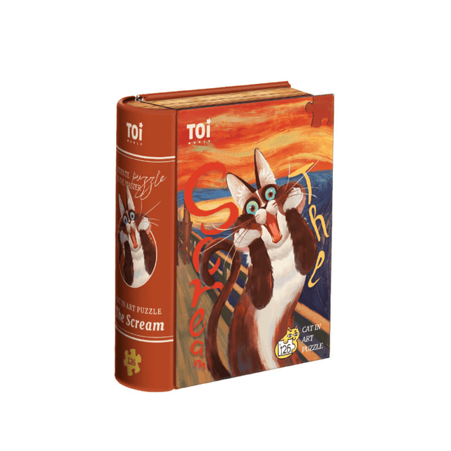 TOI Cat in Art Puzzle - The Scream-1875027393622708224