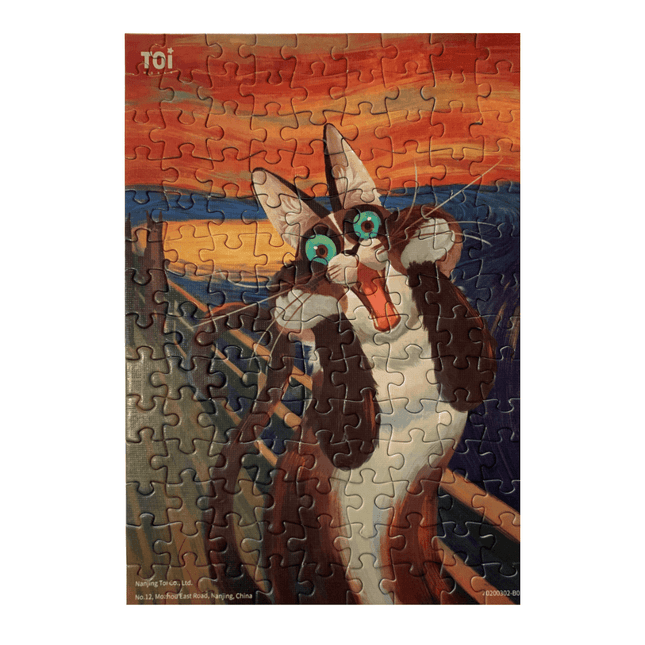 TOI Cat in Art Puzzle - The Scream-1875027393622708225