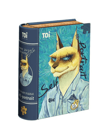 TOI Cat in Art Puzzle - Van Gogh?s Self Portrait-1875027504096481280