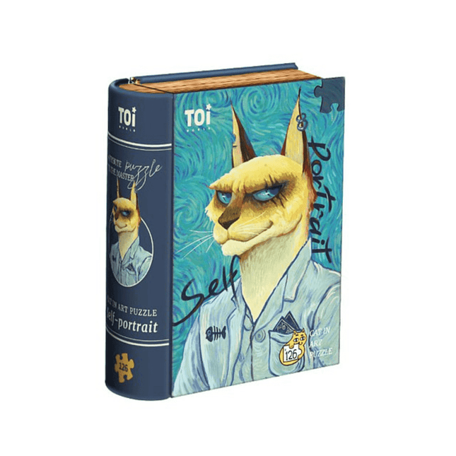 TOI Cat in Art Puzzle - Van Gogh?s Self Portrait-1875027504096481280