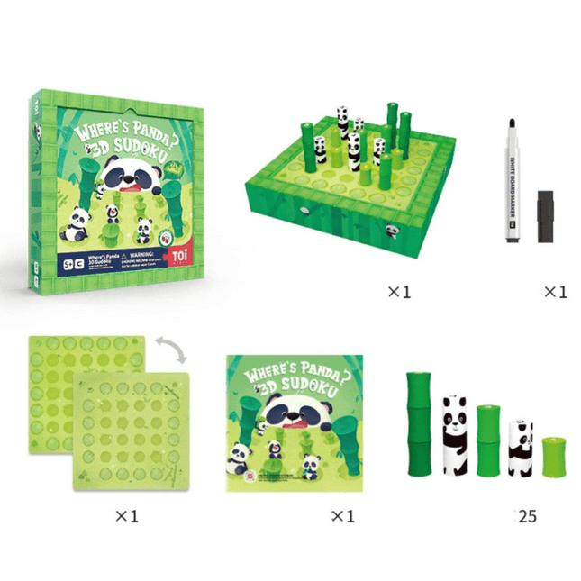 TOI Wheres Panda 3D Sudoku-1875027421422555138