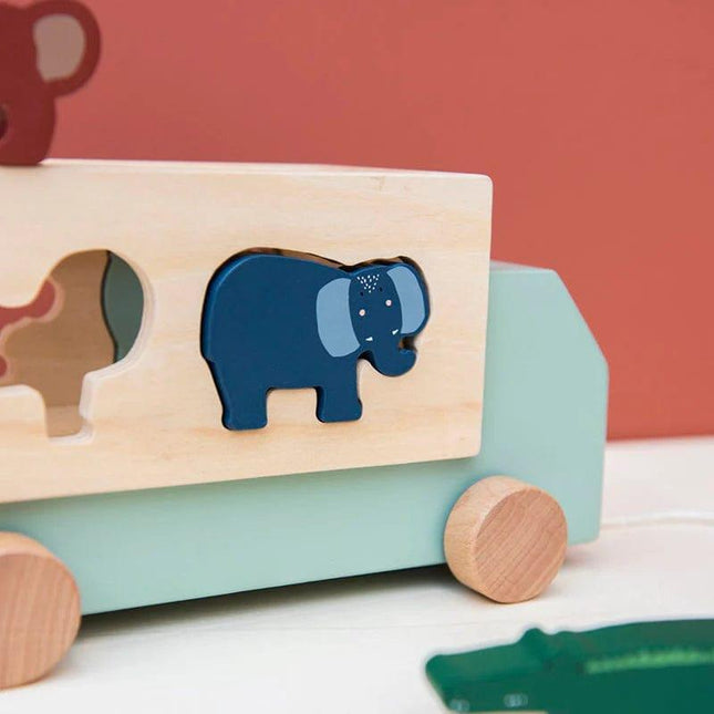 Trixie Wooden Animal Truck-1875027404087496707