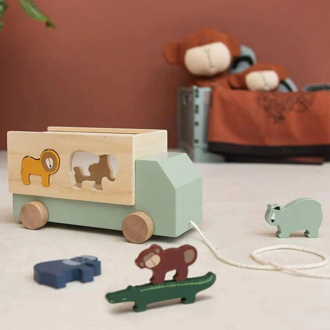 Trixie Wooden Animal Truck-1875027404087496708
