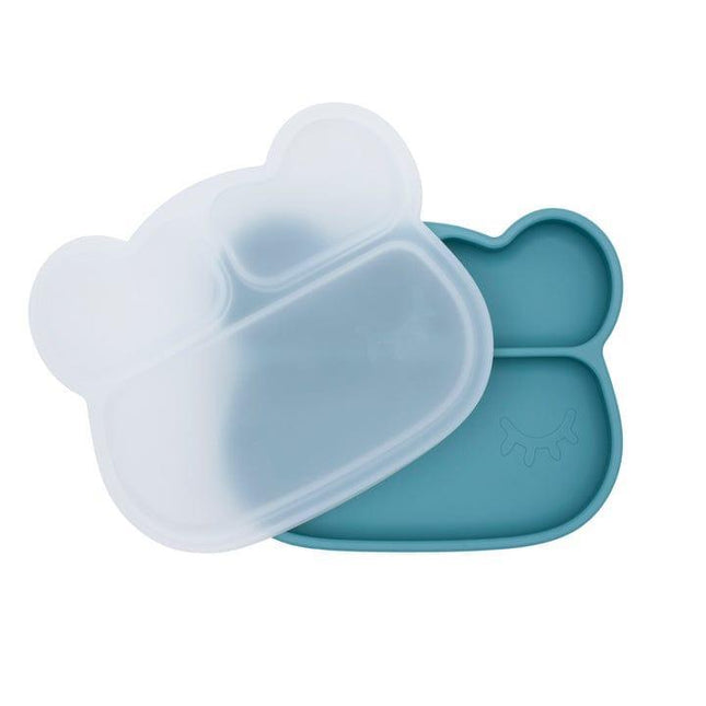 We Might Be Tiny Bear Stickie Plate- Blue Dusk Plate-1875027472676950021