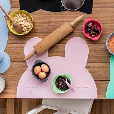 We Might Be Tiny Bunny Placie? Silicone Placemat Blue Dusk-1875027473075408896
