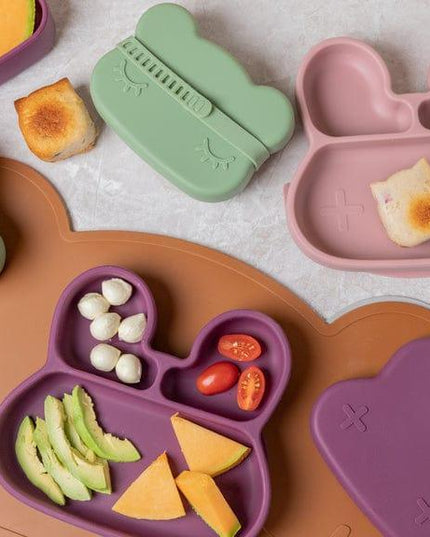 We Might Be Tiny Bunny Stickie Plate Plum-1875027472513372162