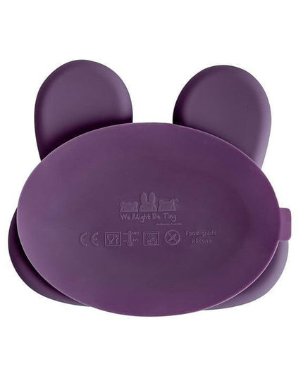 We Might Be Tiny Bunny Stickie Plate Plum-1875027472513372163
