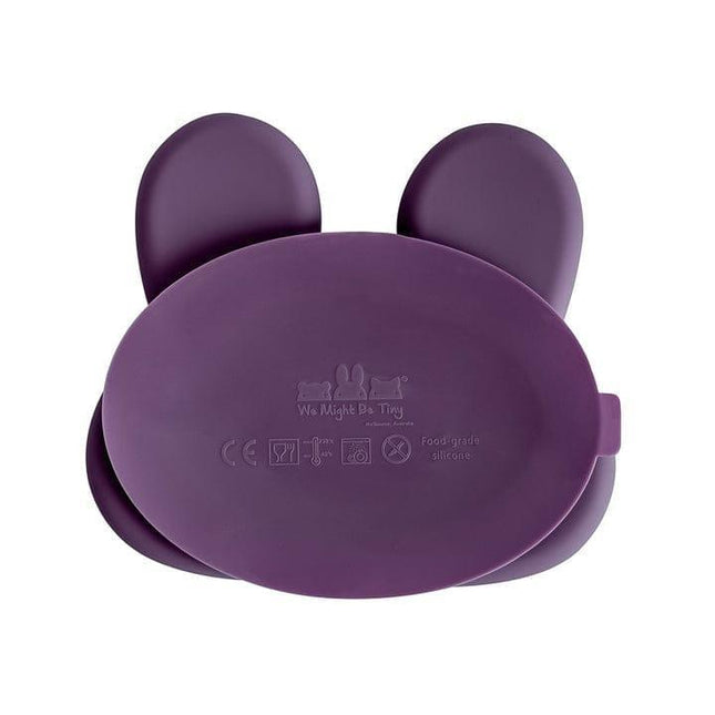 We Might Be Tiny Bunny Stickie Plate Plum-1875027472513372163